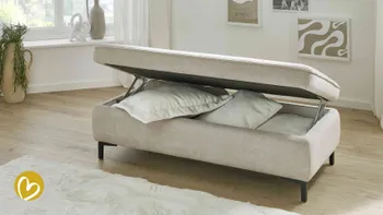 Sofa Hocker mit Stauraum-Funktion